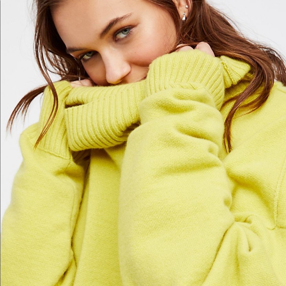 Free People Look Both Ways Cashmere Pullover